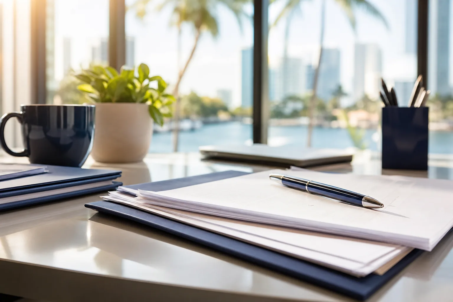 Paperwork and a small state filing fee for an FR-44 in Fort Lauderdale
