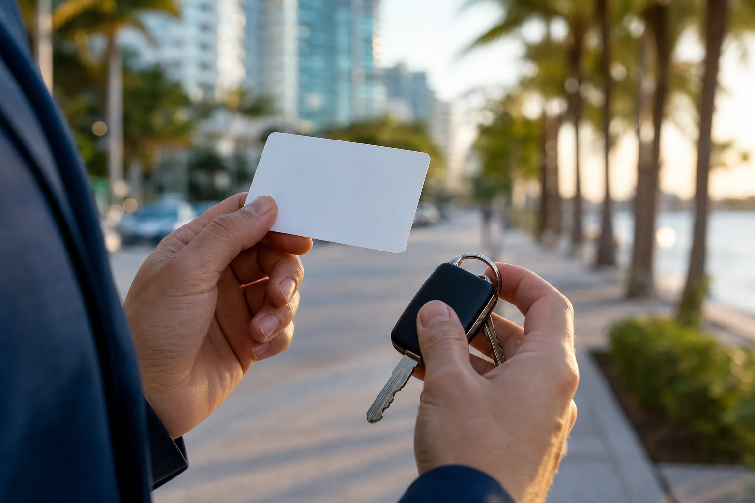 A Fort Lauderdale driver completing a same-day FR-44 filing and reinstatement